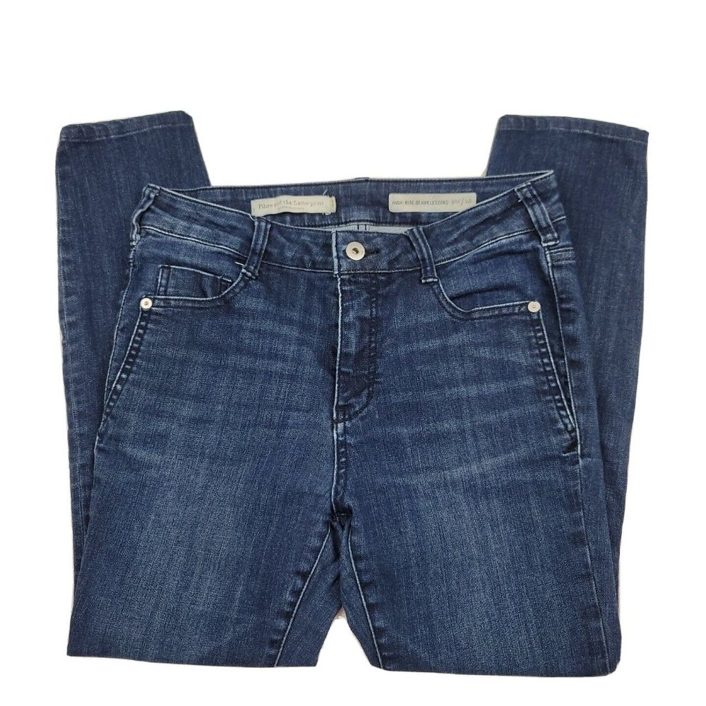 Anthropologie Womens 8‎ Jeans The Essential Slim Mid Rise Ankle Stretch
